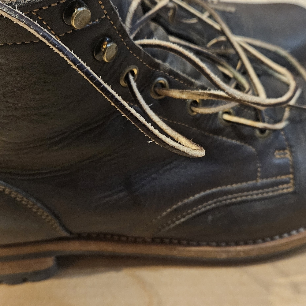 Truman Men's Brown Leather Boots - Picture 8 of 17
